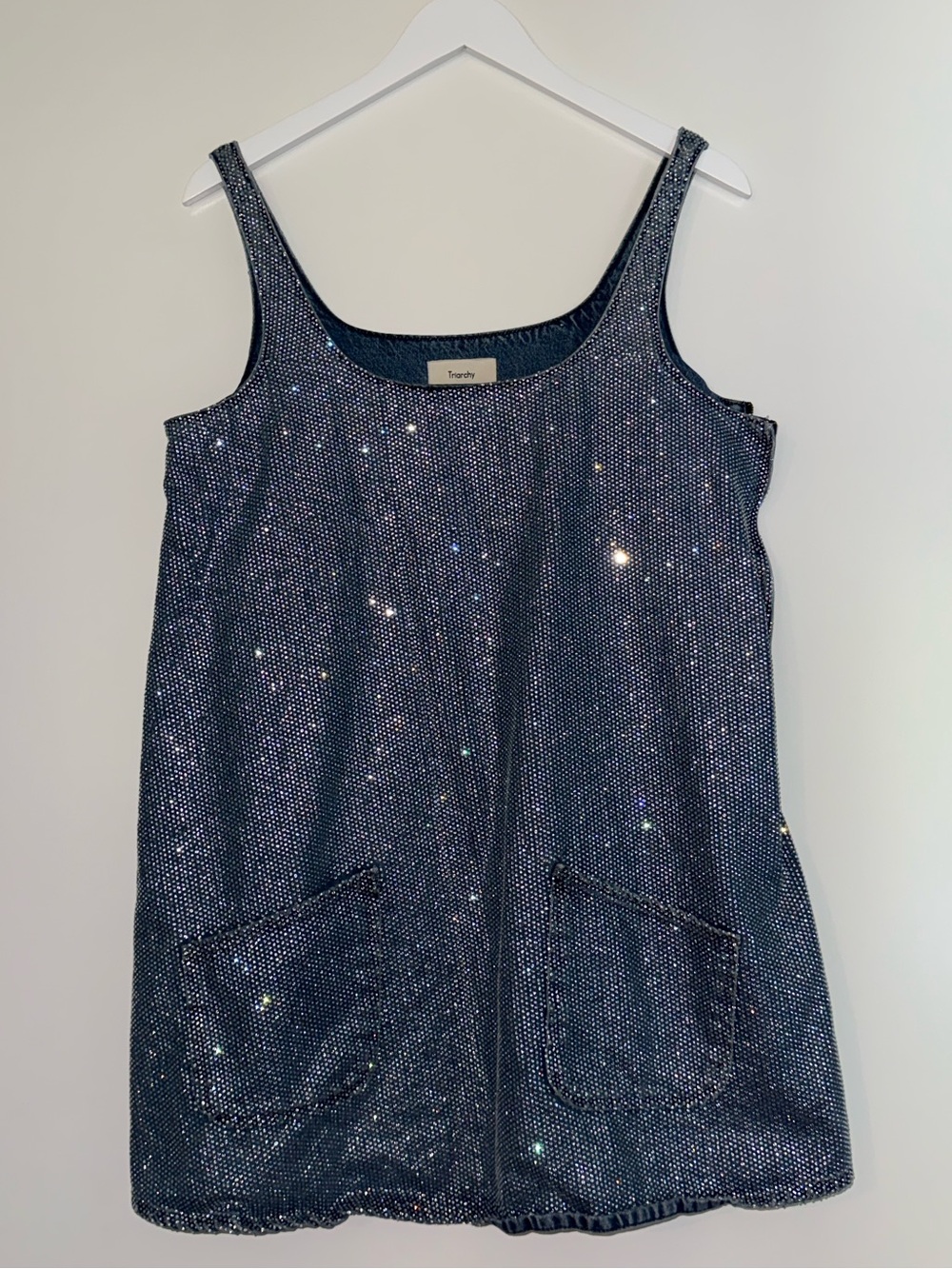 Trovata Navy Sequin Tank Top